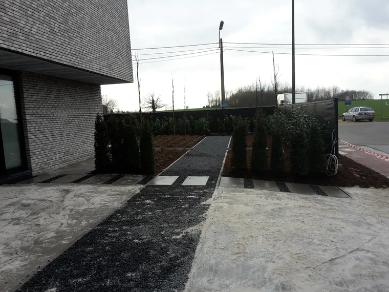 Gerealiseerde tuin door Lumen bv in Herk-de-Stad