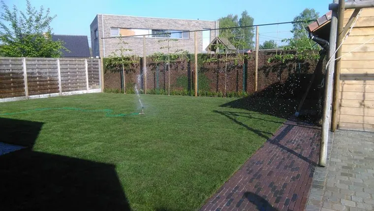 Gerealiseerde tuin door Lumen bv in Herk-de-Stad